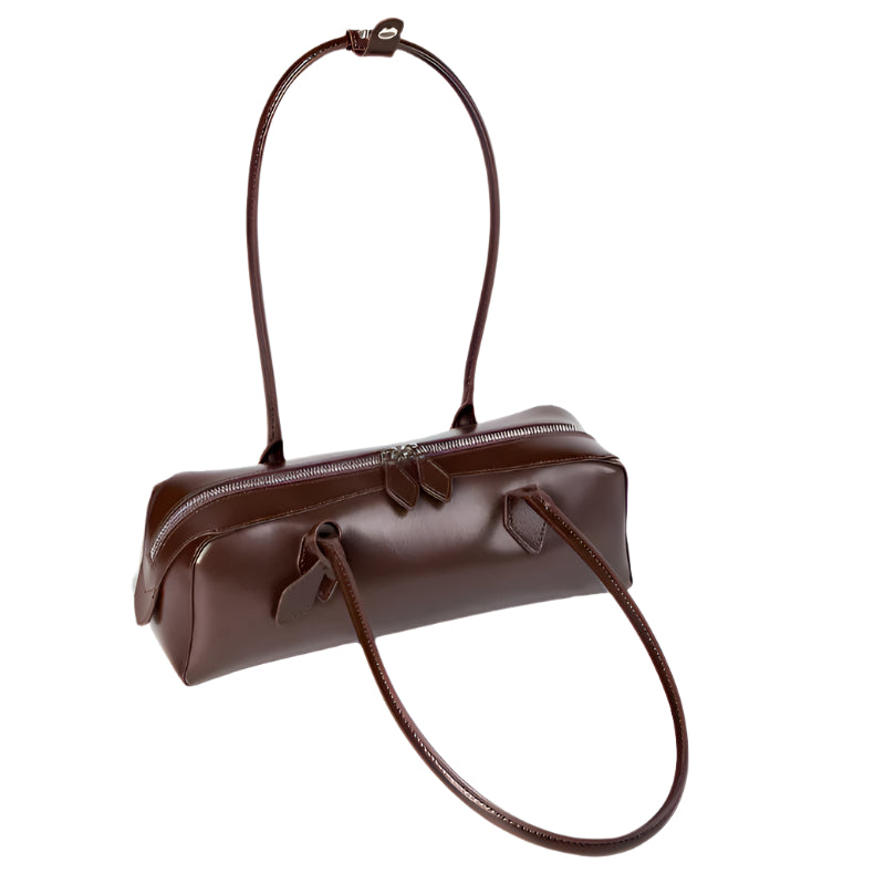 Isabella Luxe Leather Bag Burgundy